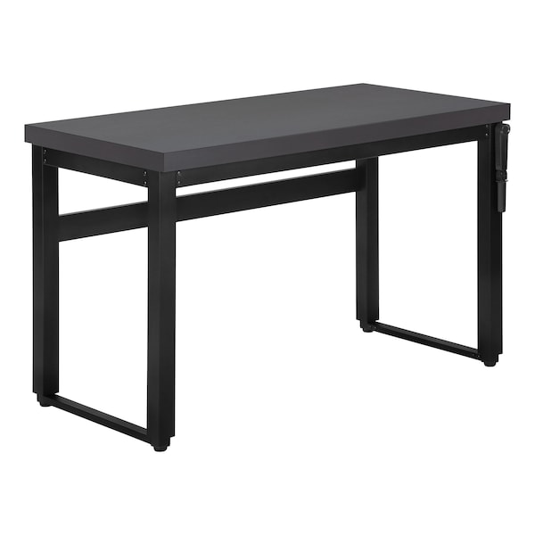 Monarch Specialties Computer Desk, Home Office, Standing, Adjustable, 48"L, Work, Laptop, Metal, Laminate, Grey, Black I 7680 - main